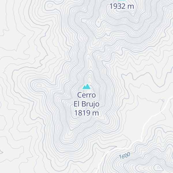 Map of Cerro El Brujo