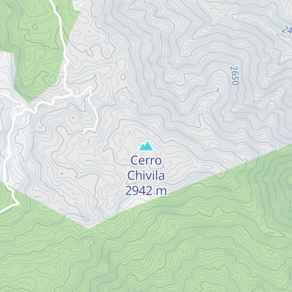 Map of Cerro Chivila