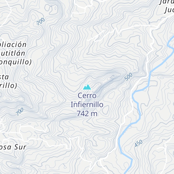 Map of Cerro Infiernillo