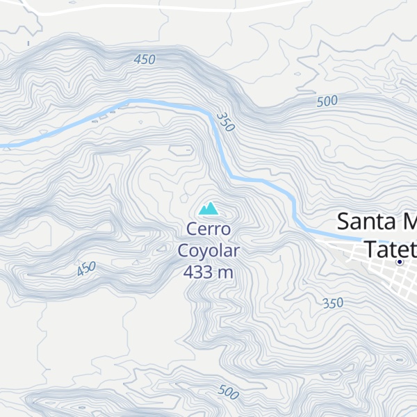 Map of Cerro Coyolar