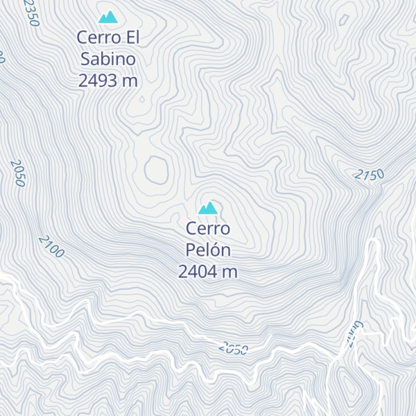 Map of Cerro Pelón