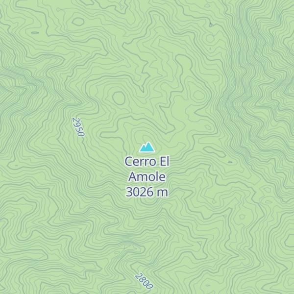 Map of Cerro El Amole