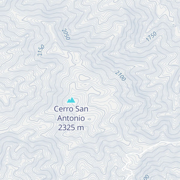 Map of Cerro Trino
