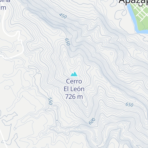 Map of Cerro El León