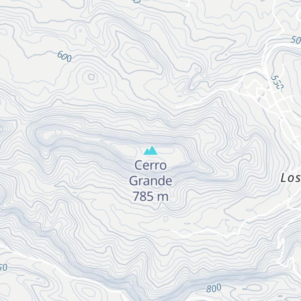 Map of Cerro Grande