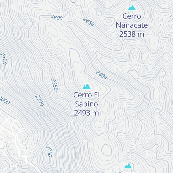 Map of Cerro El Sabino