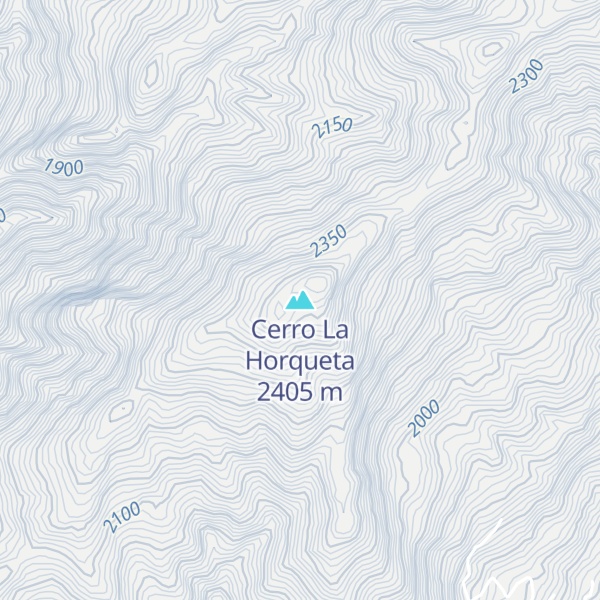 Map of Cerro La Horqueta