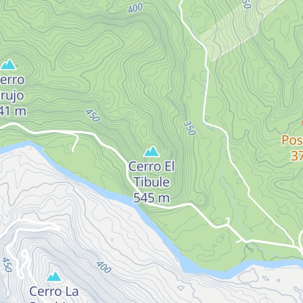 Map of Cerro El Tibule