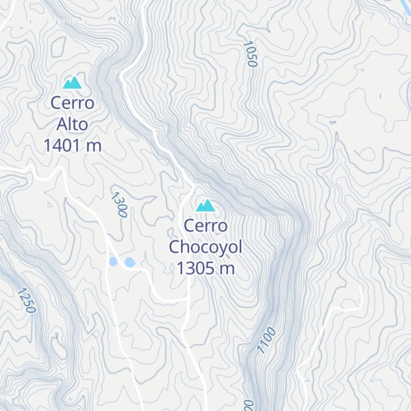 Map of Cerro Chocoyol