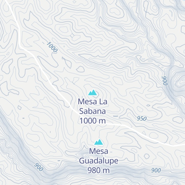 Map of Mesa La Sabana
