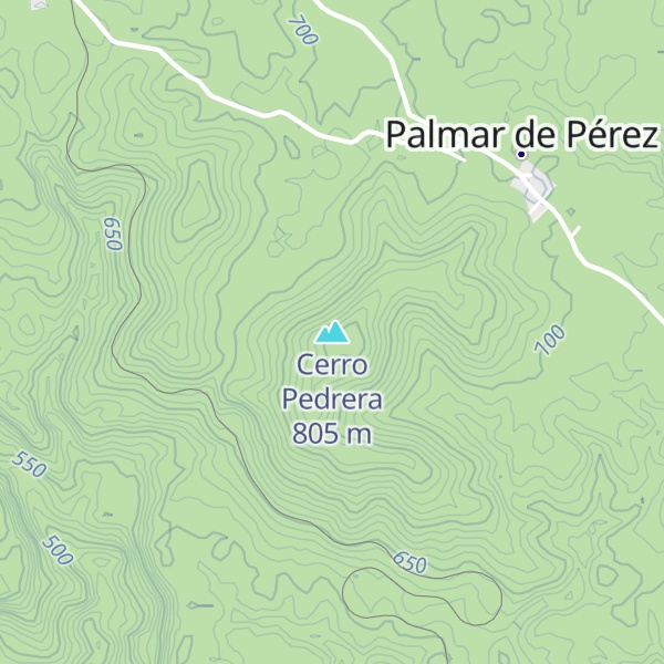 Map of Cerro Pedrera