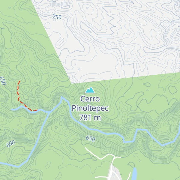 Map of Cerro Pinoltepec