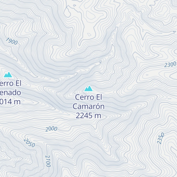 Map of Cerro El Camarón