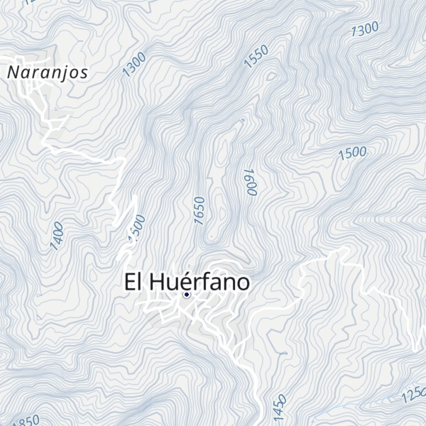 Map of Cerro Las Cruces