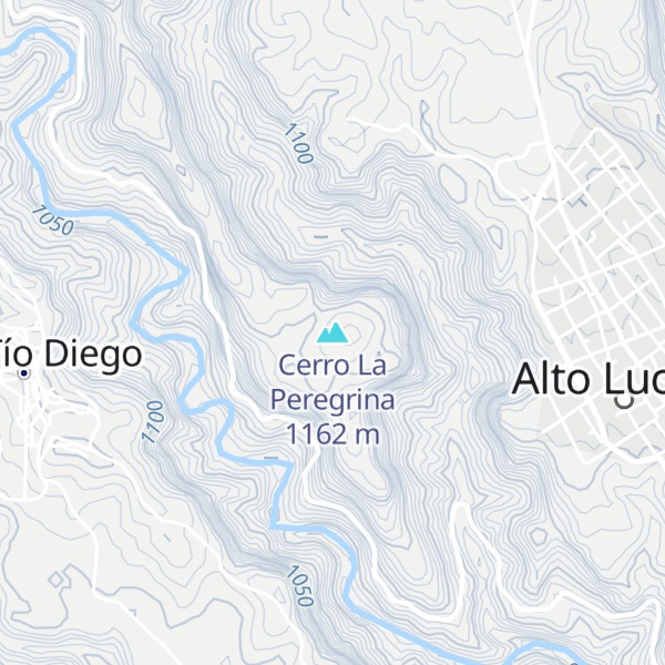 Map of Cerro La Peregrina