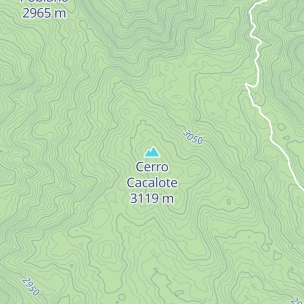 Map of Cerro Cacalote