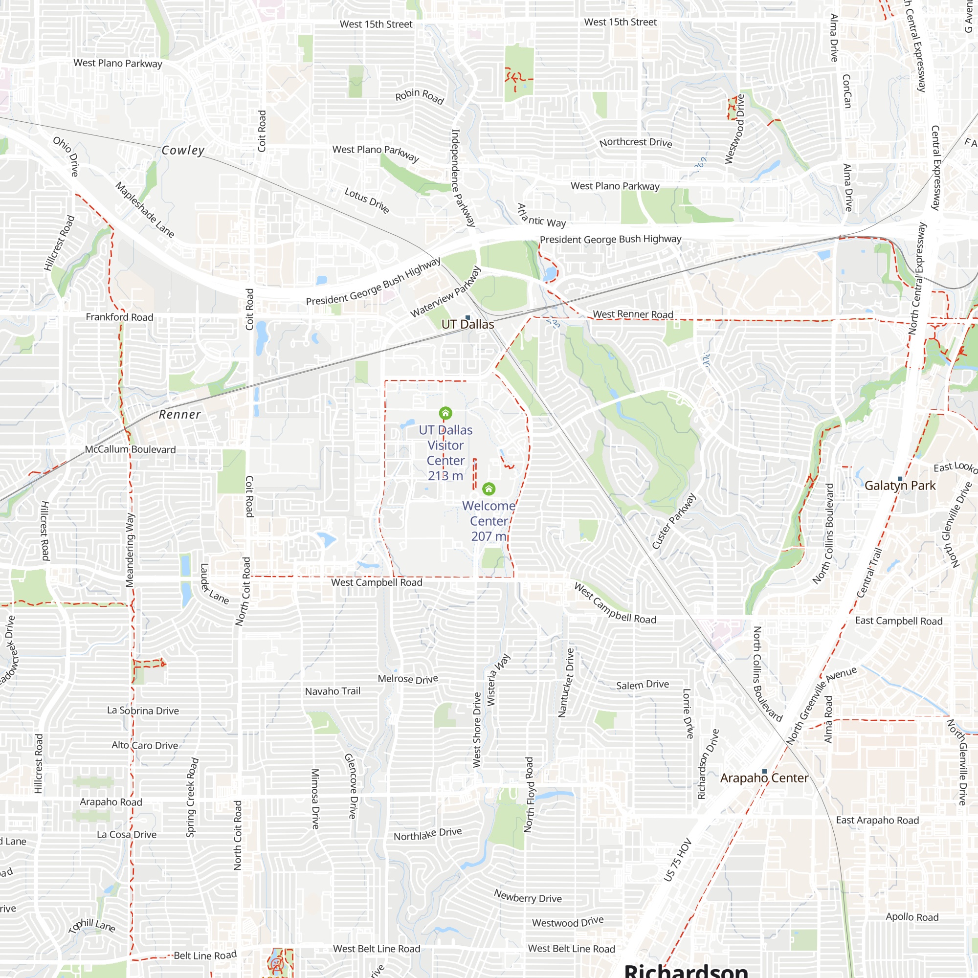 Welcome Center map