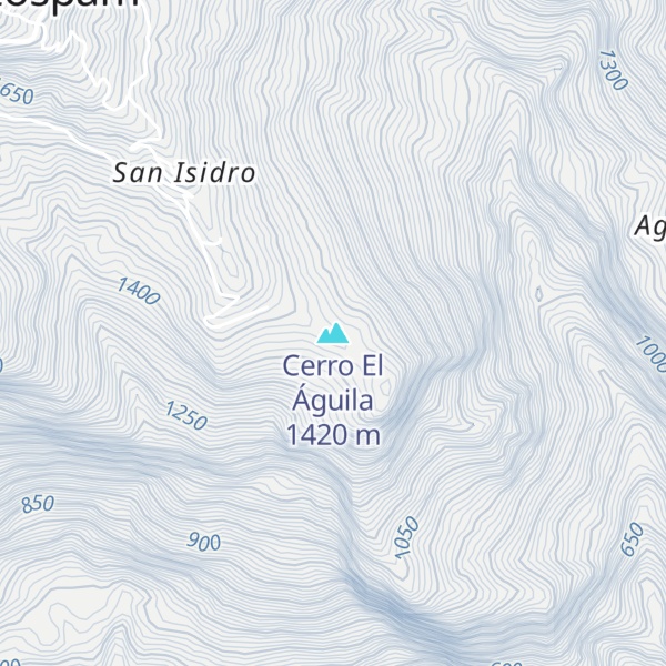 Map of Cerro El Águila