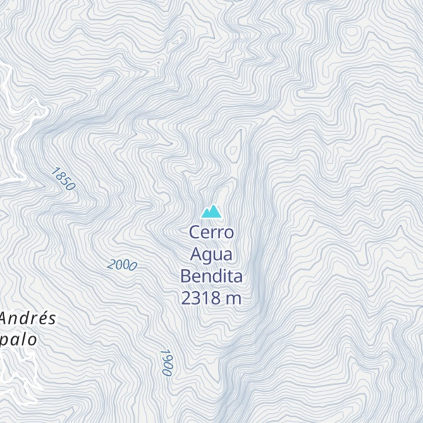 Map of Cerro Agua Bendita