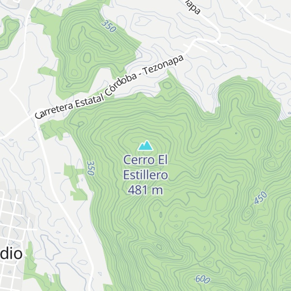 Map of Cerro El Estillero