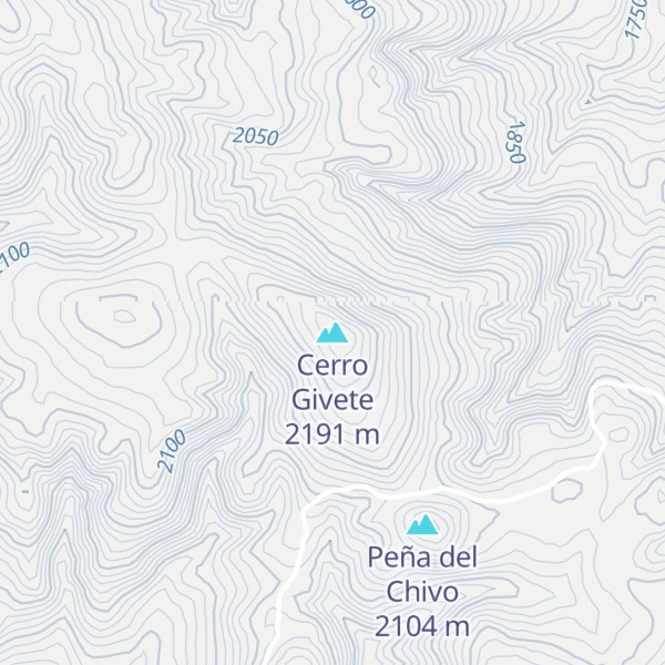 Map of Cerro Givete