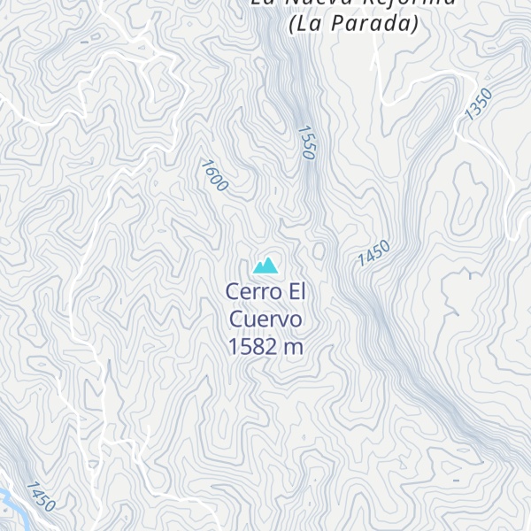 Map of Cerro El Cuervo
