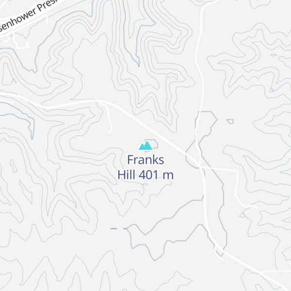 Map of Franks Hill