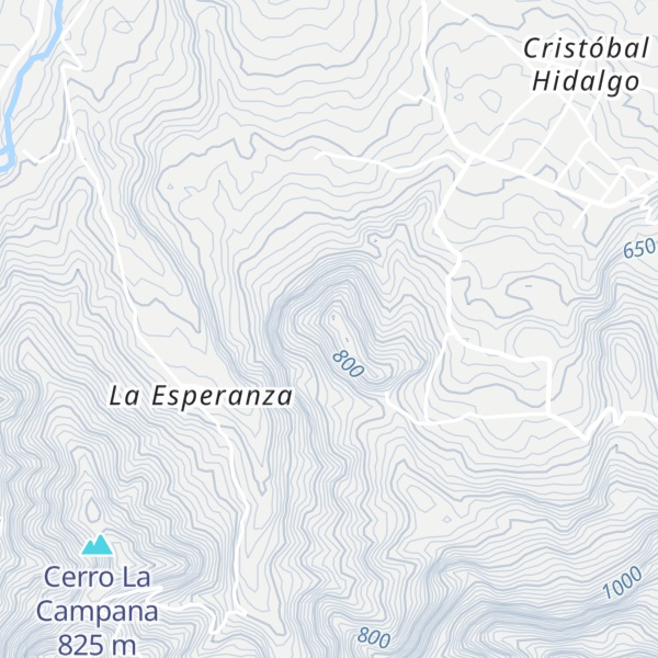 Map of Cerro El Mirador