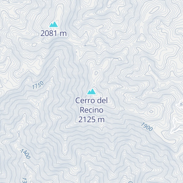 Map of Cerro del Recino