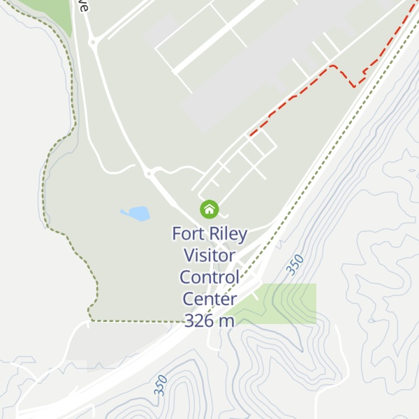 Map of Fort Riley Visitor Control Center