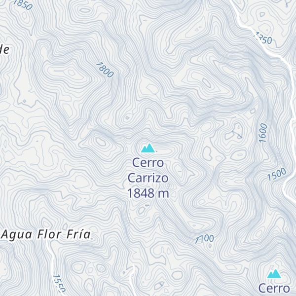 Map of Cerro Carrizo