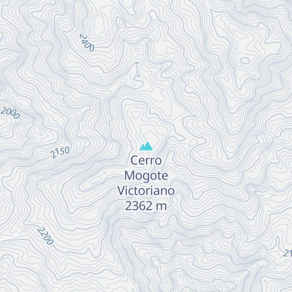 Map of Cerro Mogote Victoriano