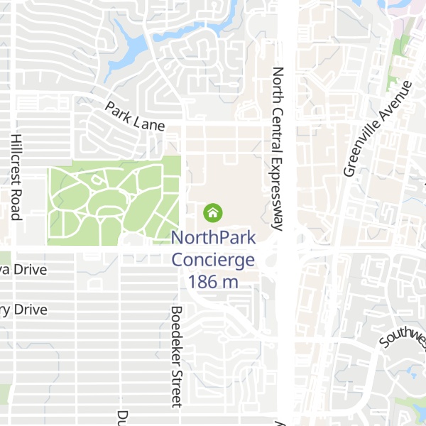 Map of NorthPark Concierge