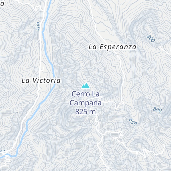 Map of Cerro La Campana