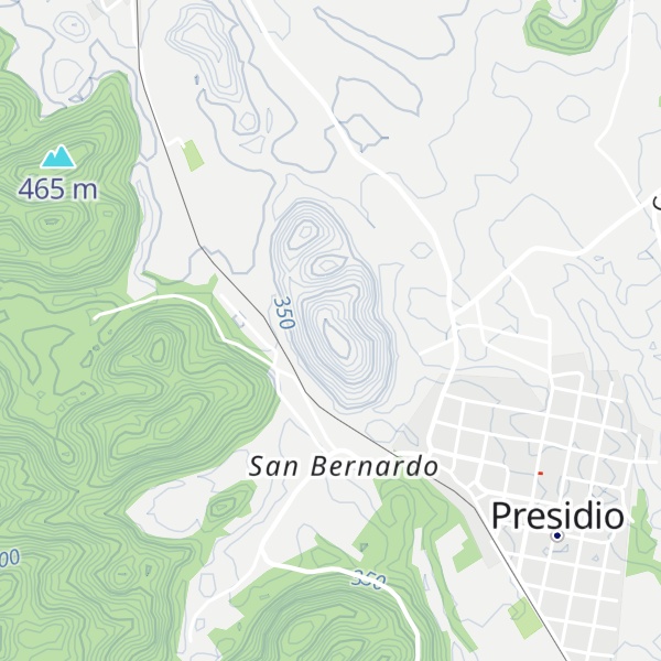 Map of Cerro Cristo Rey