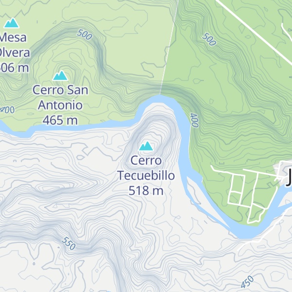 Map of Cerro Tecuebillo
