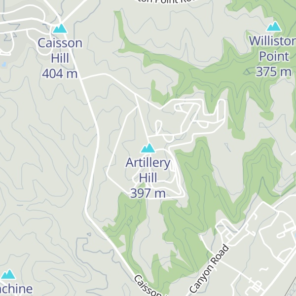 Map of Artillery Hill
