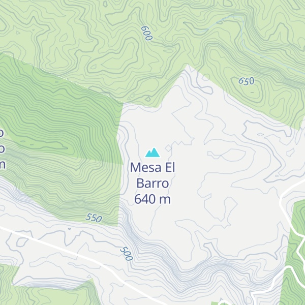 Map of Mesa El Barro