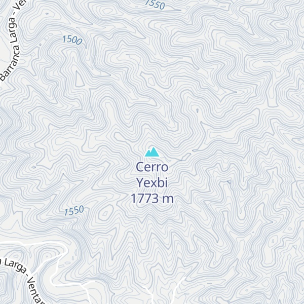 Map of Cerro Yexbi