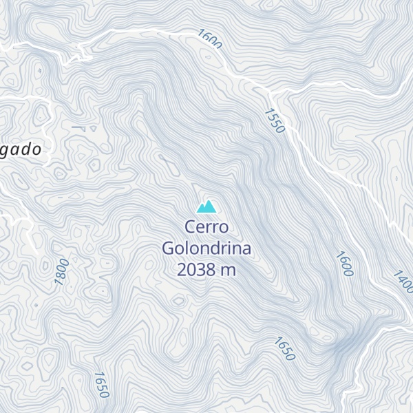 Map of Cerro Golondrina