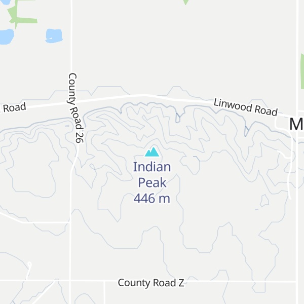 Map of Indian Peak
