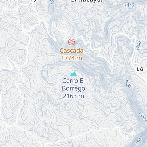 Map of Cerro El Borrego