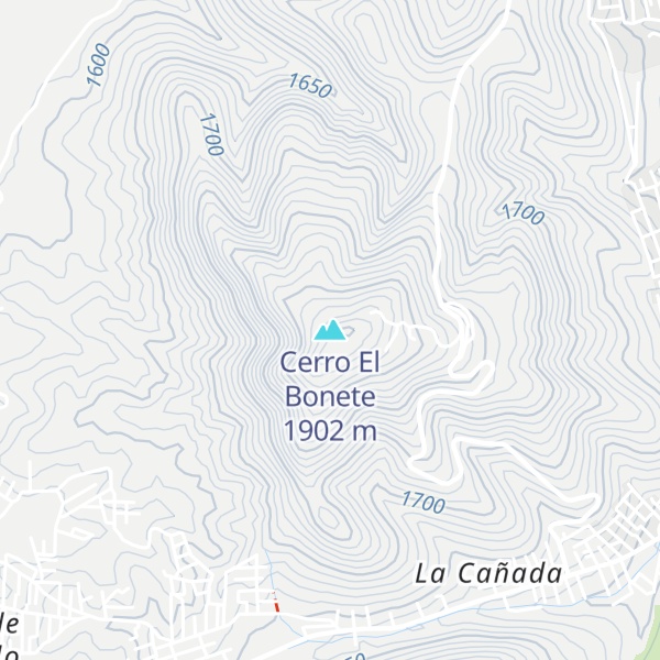 Map of Cerro El Bonete