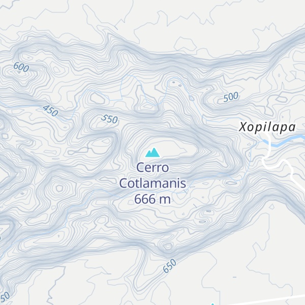 Map of Cerro Cotlamanis