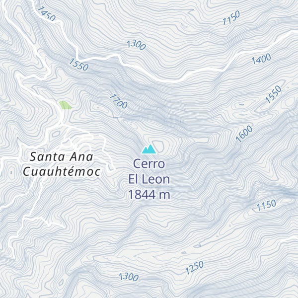 Map of Cerro El Leon