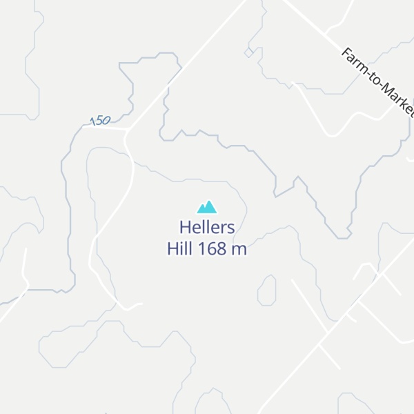 Map of Hellers Hill