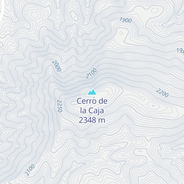Map of Cerro de la Caja