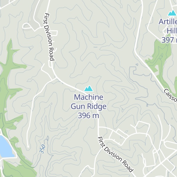 Map of Machine Gun Ridge