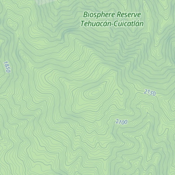 Map of Cerro El Agua Tinta