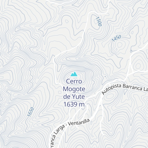 Map of Cerro Mogote de Yute
